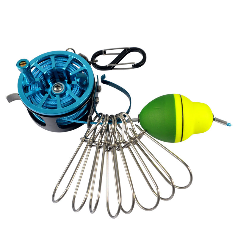 Stainless Steel Fishing Clip with Floats, 8 Clips Live Bait Hook Holder for Reel