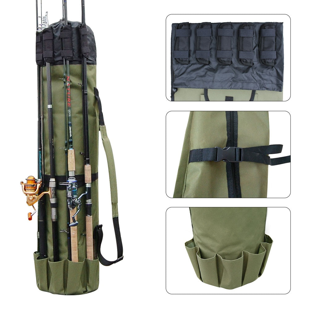 Fishing Rod Bag Case Fishing Tackle Tools Storage Bag