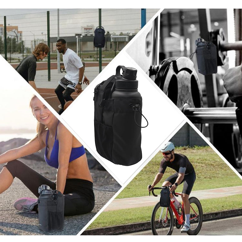 Magnetic Gym Essentials Bag with Bottle Pocket