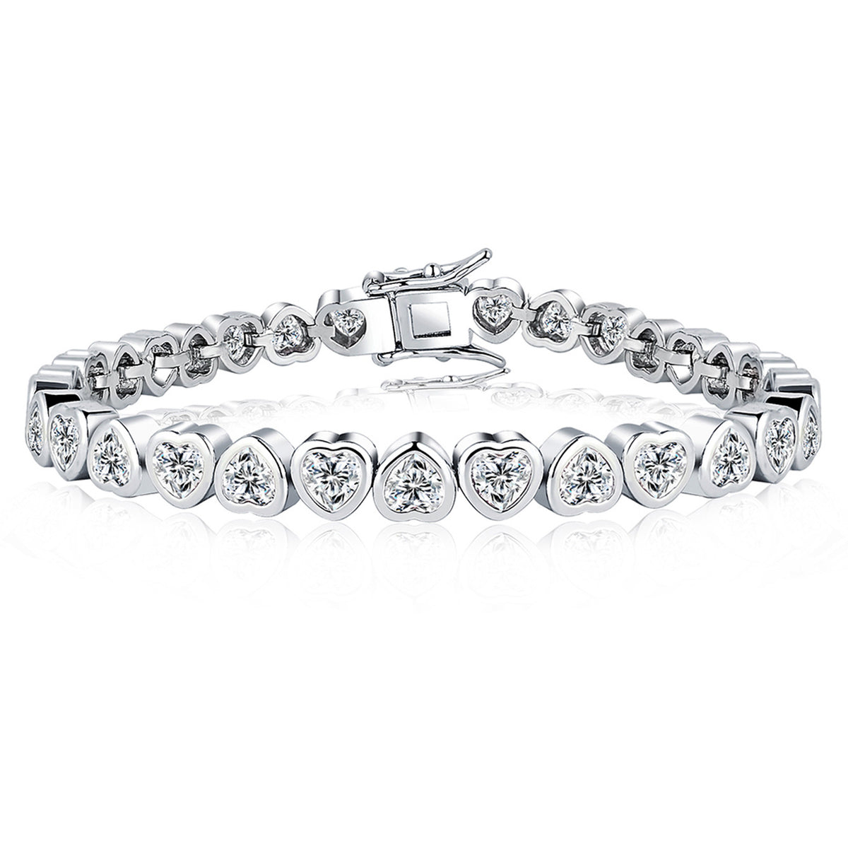 Sparkling Heart Zirconia Bracelet