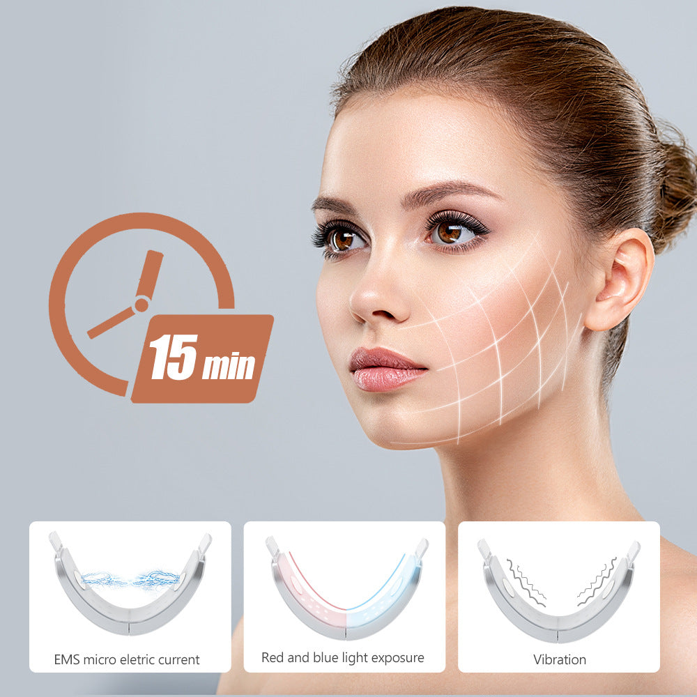 EMS V-Face Lifting Massager with Remote Control And LED Light Therapy