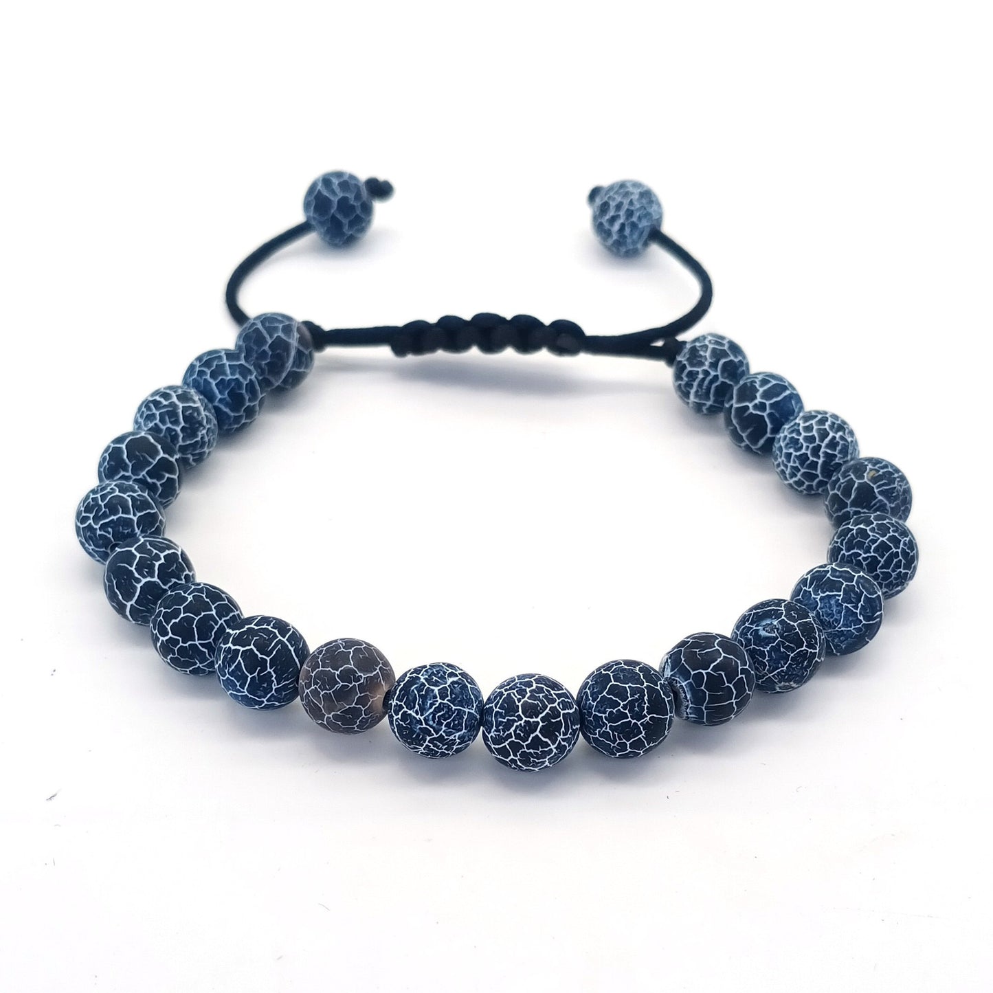 Natural Stone Beads Braided Bracelet Adjustable