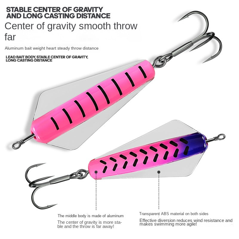 Long Cast Sinking Lure Fishing Bait Trout Lure King Bug Butterfly Lure