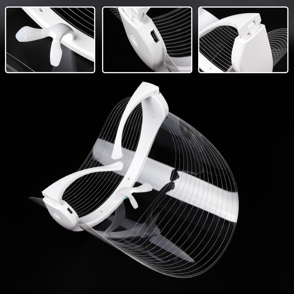 3 Colors LED Light Therapy Face Mask Anti-aging Anti Wrinkle Beatuy Tools Facial SPA Instrument Beauty Device Skin Tighten
