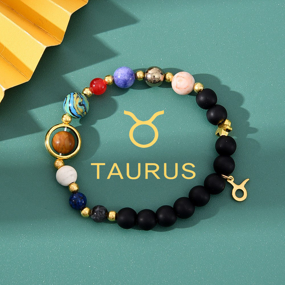 Natural Stone Beaded Tiger Eye Choose your Zodiac Sign | Attract Abundance Bracelet