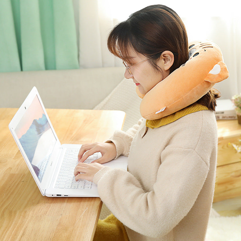 U-shaped Neck Pillow Travel Car Portable for Neck Support