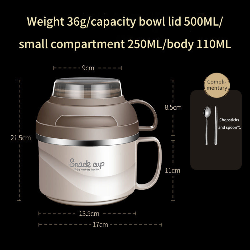 Double-Layer Large-Capacity On-The-Go Lunch Box Bento Box