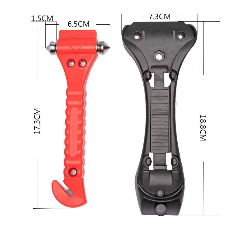 2-in-1 Car Emergency Window Hammer with Base