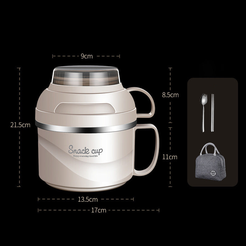 Double-Layer Large-Capacity On-The-Go Lunch Box Bento Box