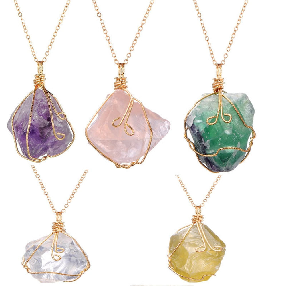 Natural Amethyst Stone Necklace