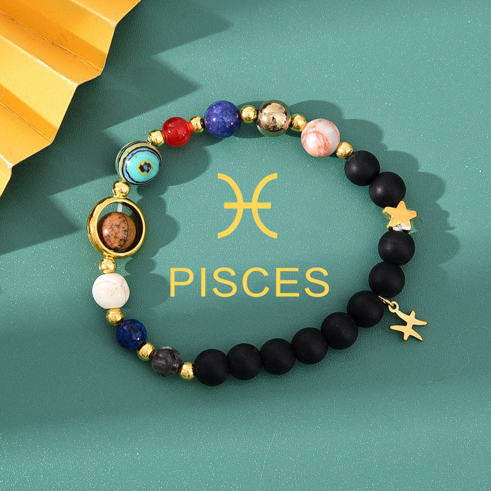 Natural Stone Beaded Tiger Eye Choose your Zodiac Sign | Attract Abundance Bracelet