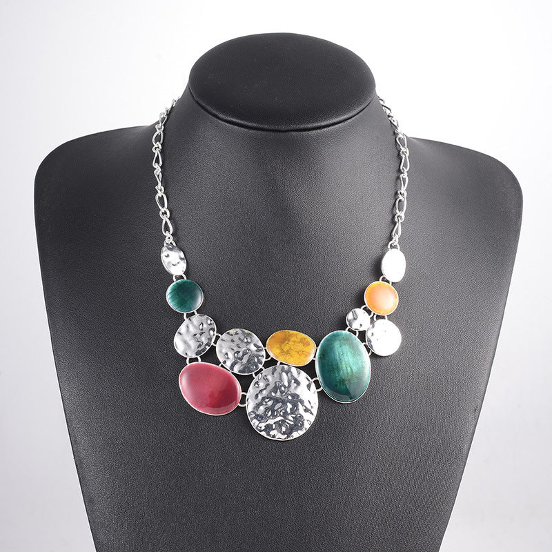 Natural Stone Color Versatile Light Luxury High Quality Necklace