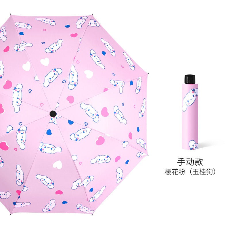 Fruit Umbrella with UV Protection - Sunscreen Automatic Triple Fold