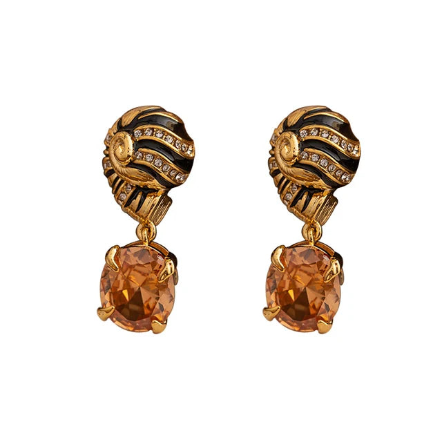 Zircon Stone Earrings