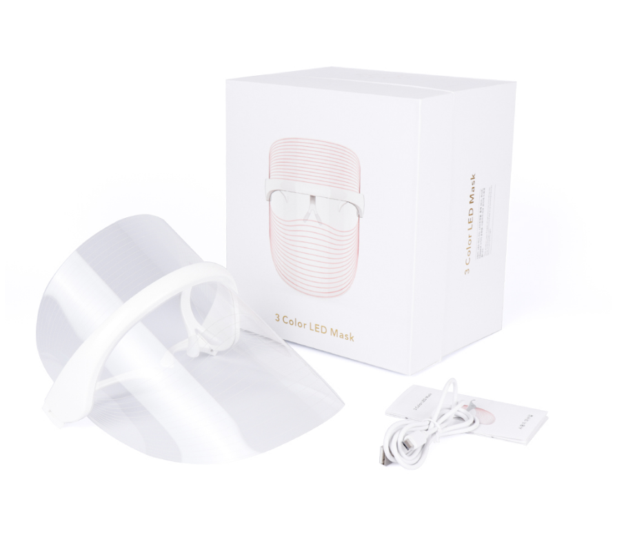 3 Colors LED Light Therapy Face Mask Anti-aging Anti Wrinkle Beatuy Tools Facial SPA Instrument Beauty Device Skin Tighten
