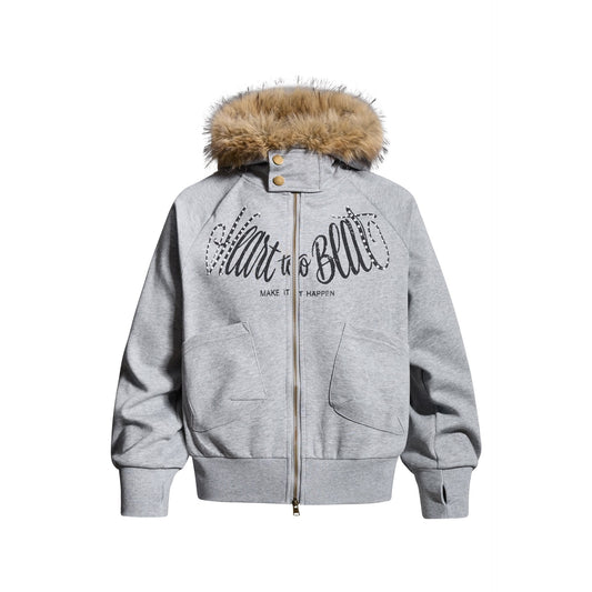 Buckled Shoulder Winter Jacket