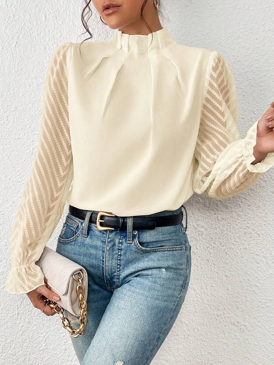 Chiffon Long Sleeve Top
