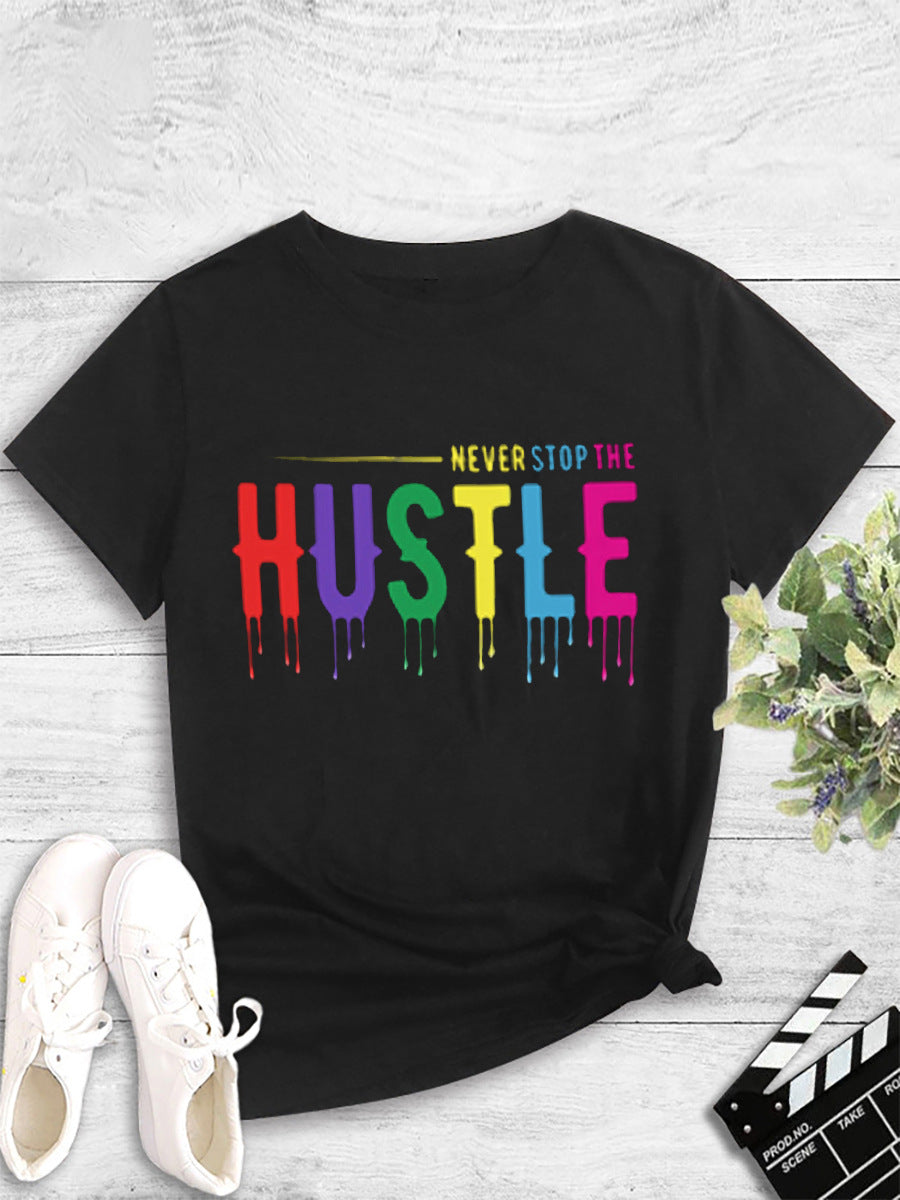 Printed Round Neck Crewneck Tee