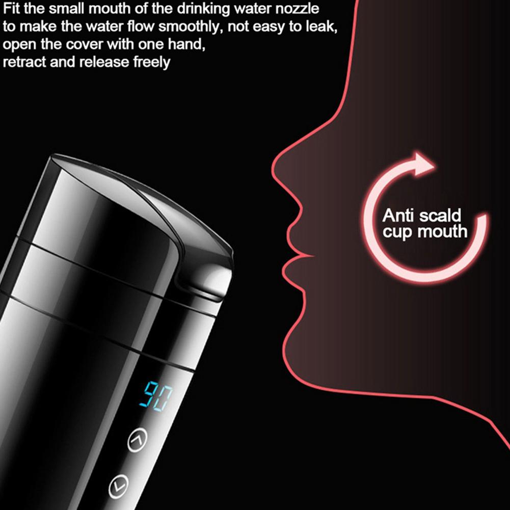 Stainless Steel Car Kettle Water Heater Car Mug Travel Kettle