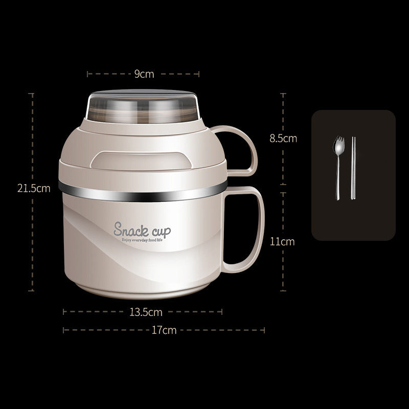 Double-Layer Large-Capacity On-The-Go Lunch Box Bento Box