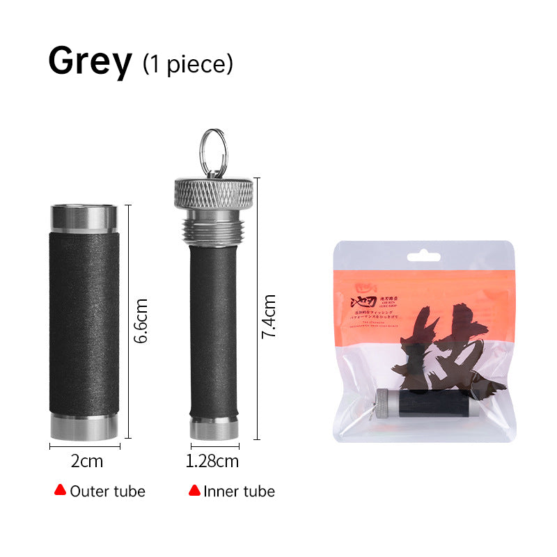 Aluminum Alloy Traction Rod – Anti-slip Rubber, Hook Line for Pulling / Knotting Fishing Tool