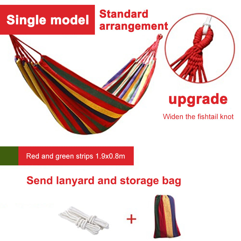 280*80cm  Camping Portable Outdoor Hammock Folding Single Hanging Canvas