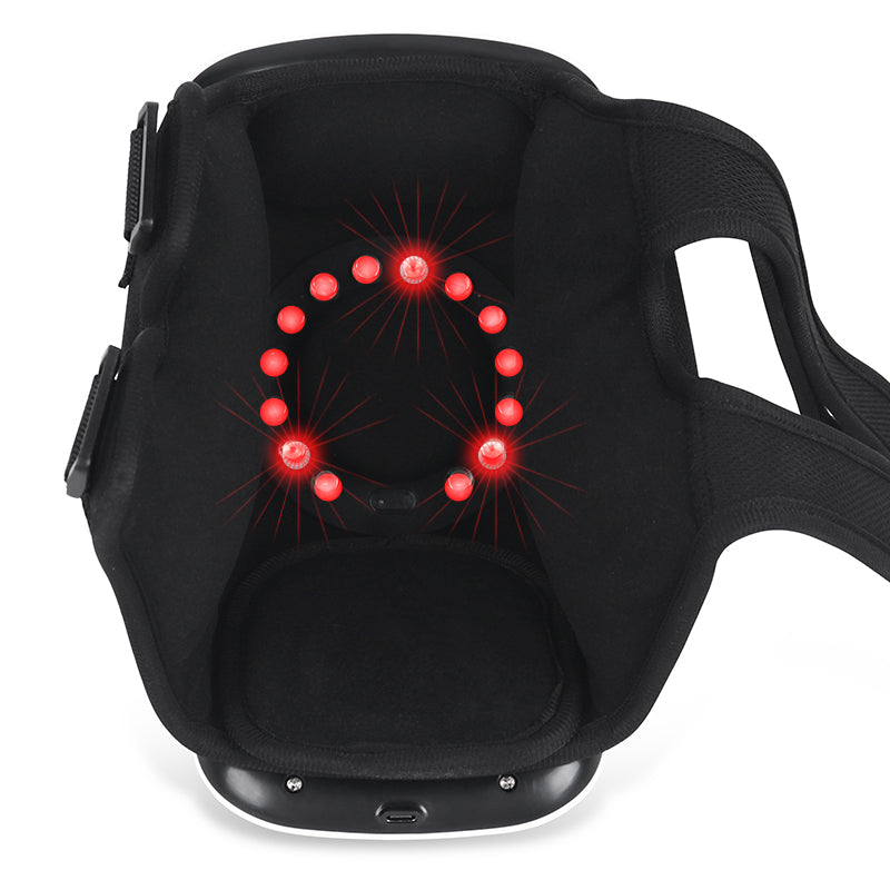 Rechargeable Heated Knee Massager with Vibration And LED Touch Control