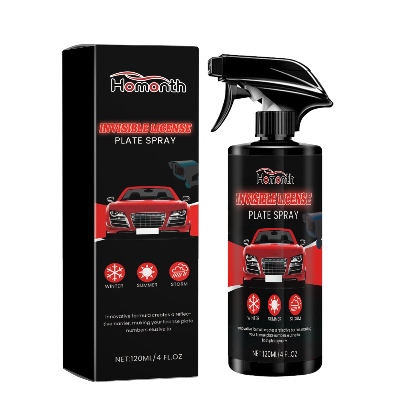 Invisible License Plate Spray, Long-Lasting And Effective Transparent Coating