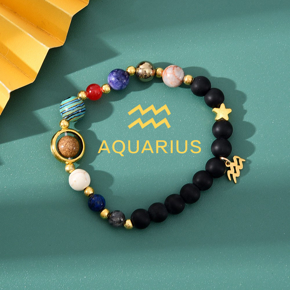 Natural Stone Beaded Tiger Eye Choose your Zodiac Sign | Attract Abundance Bracelet