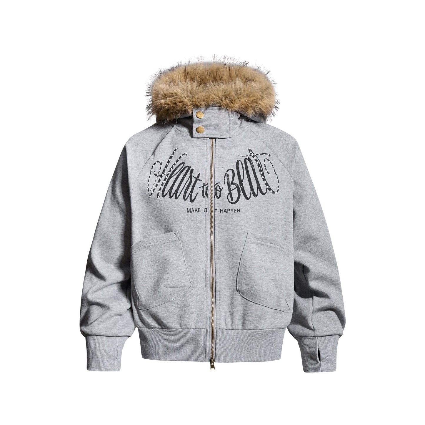 Buckled Shoulder Winter Jacket