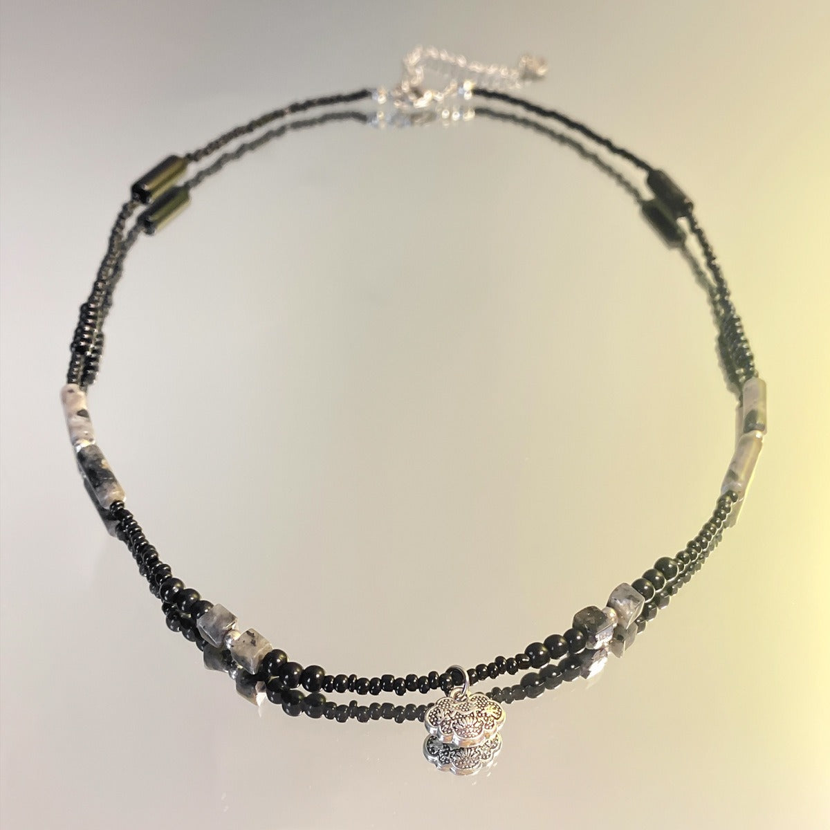 Natural Stone Beaded Necklace