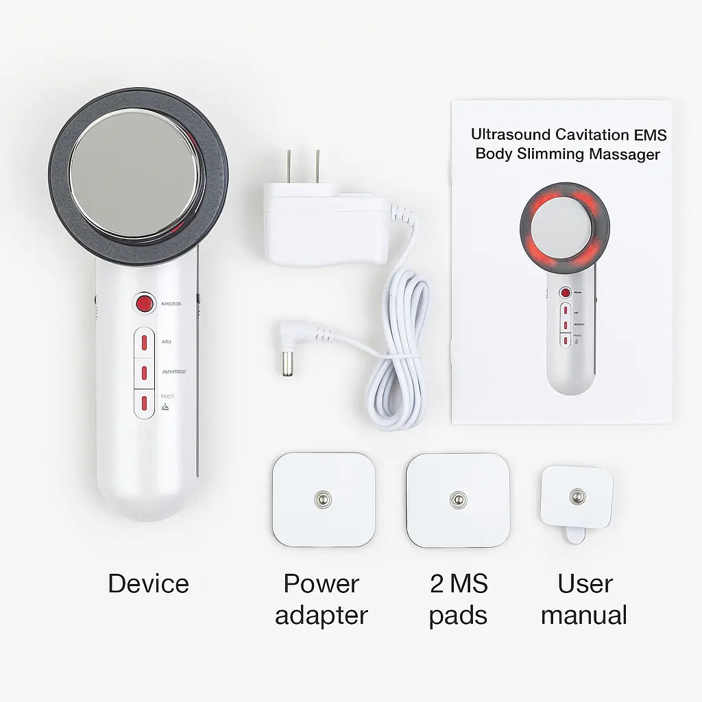 6-in-1 Ultrasonic Cavitation EMS Slimming Massager