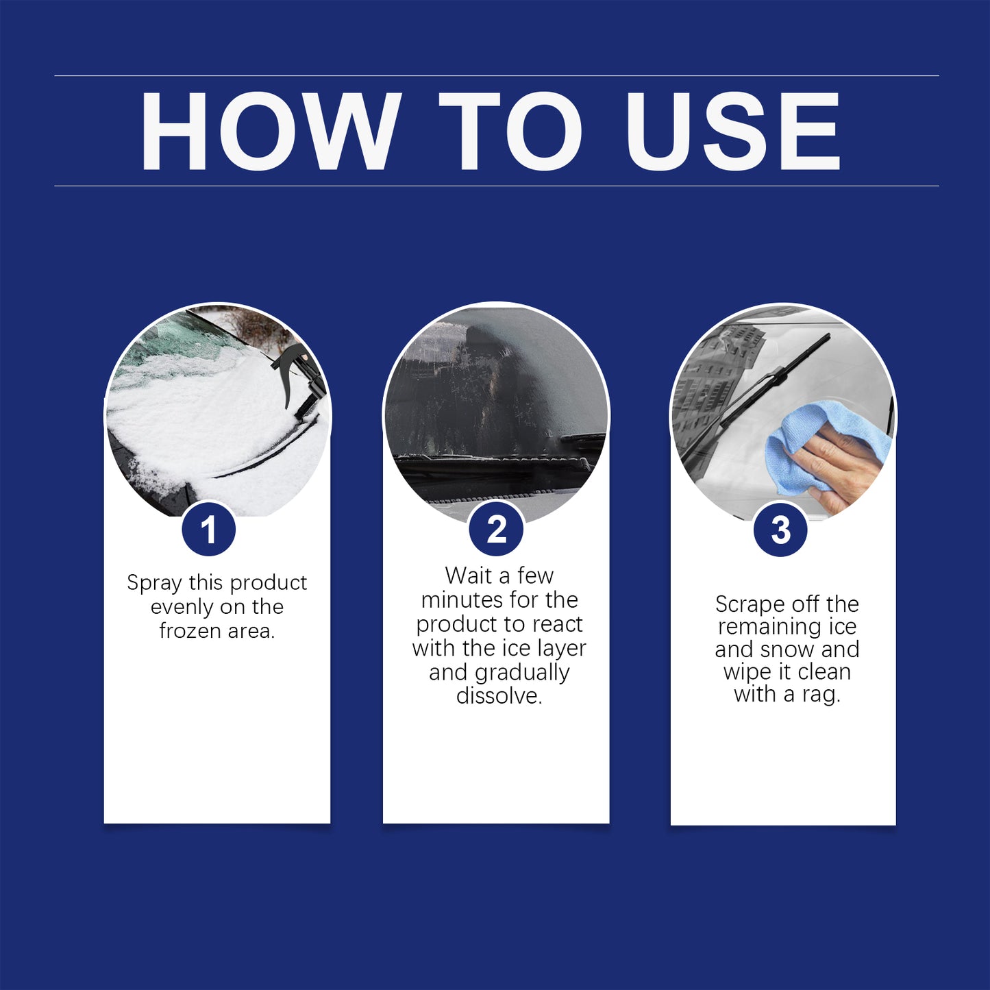 Car Windshield Defogging And Deicing Quick Snow Melt Spray