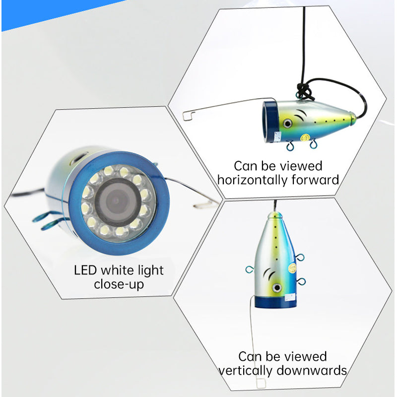 Underwater Fishing Camera with 8 IR Lights, 5V DC Cable, Length Options 15/20/30m, Fish Finder