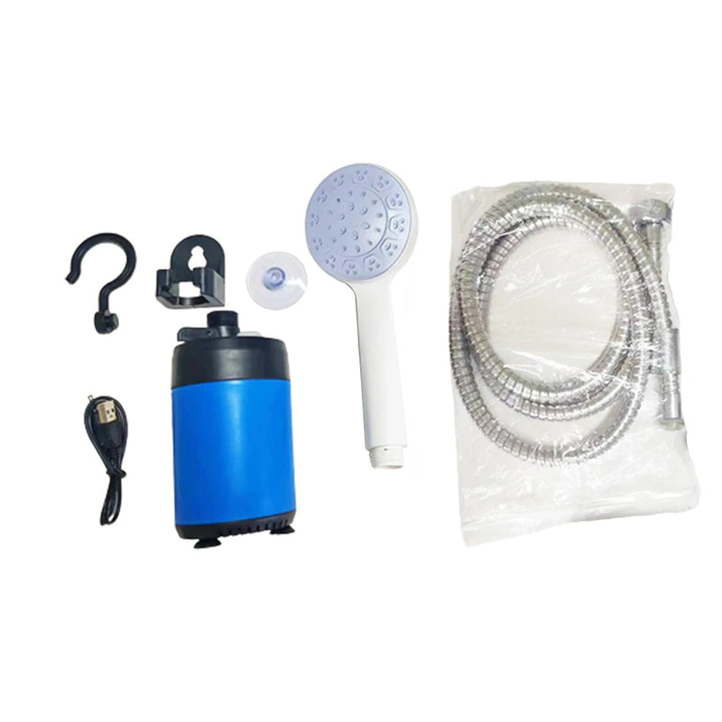 Rechargeable Portable Shower Camping Outdoor Shower Handheld Electric Shower Battery Powered Compact