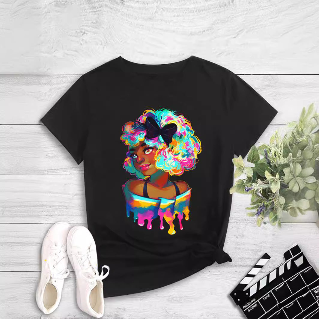 Printed Round Neck Tee