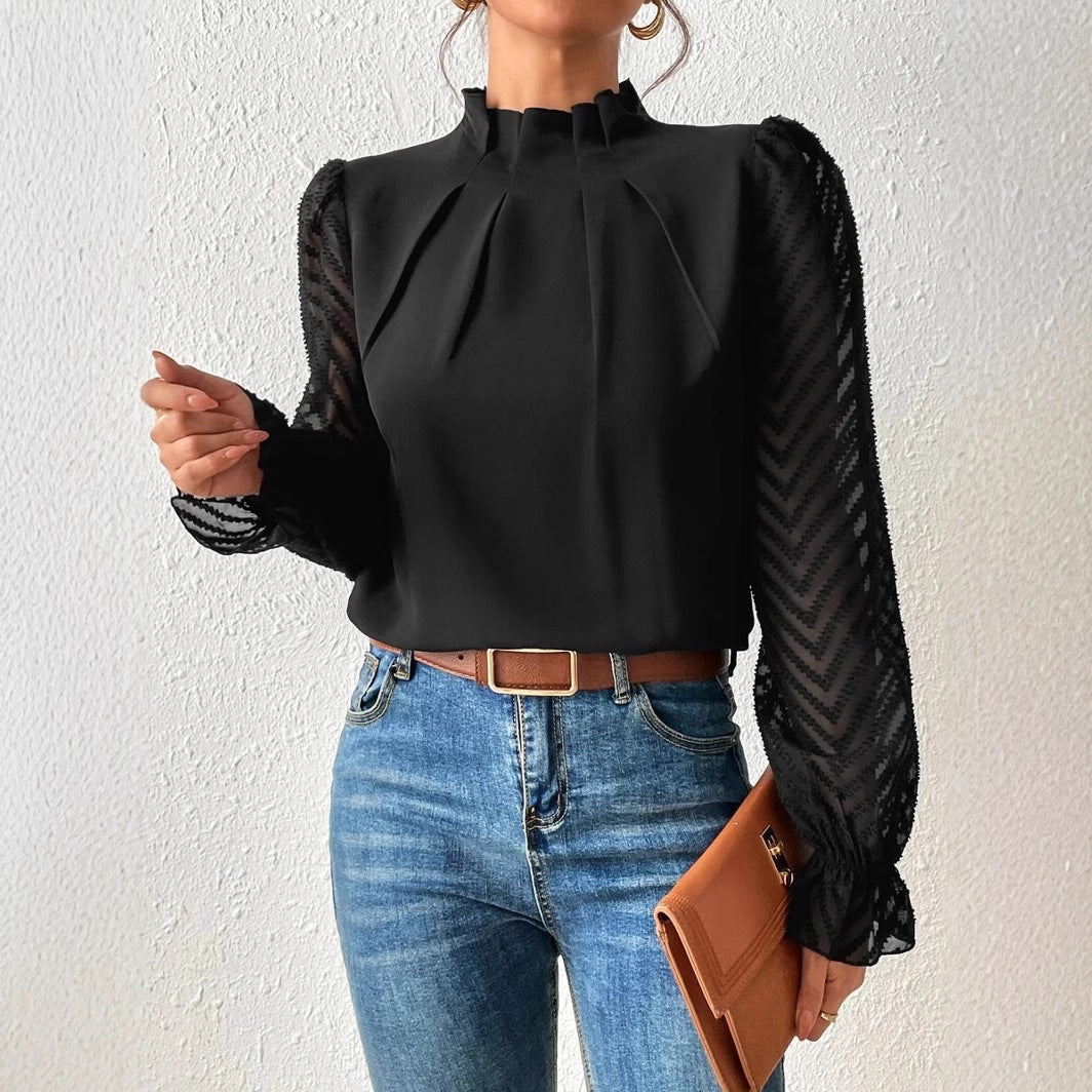 Chiffon Long Sleeve Top