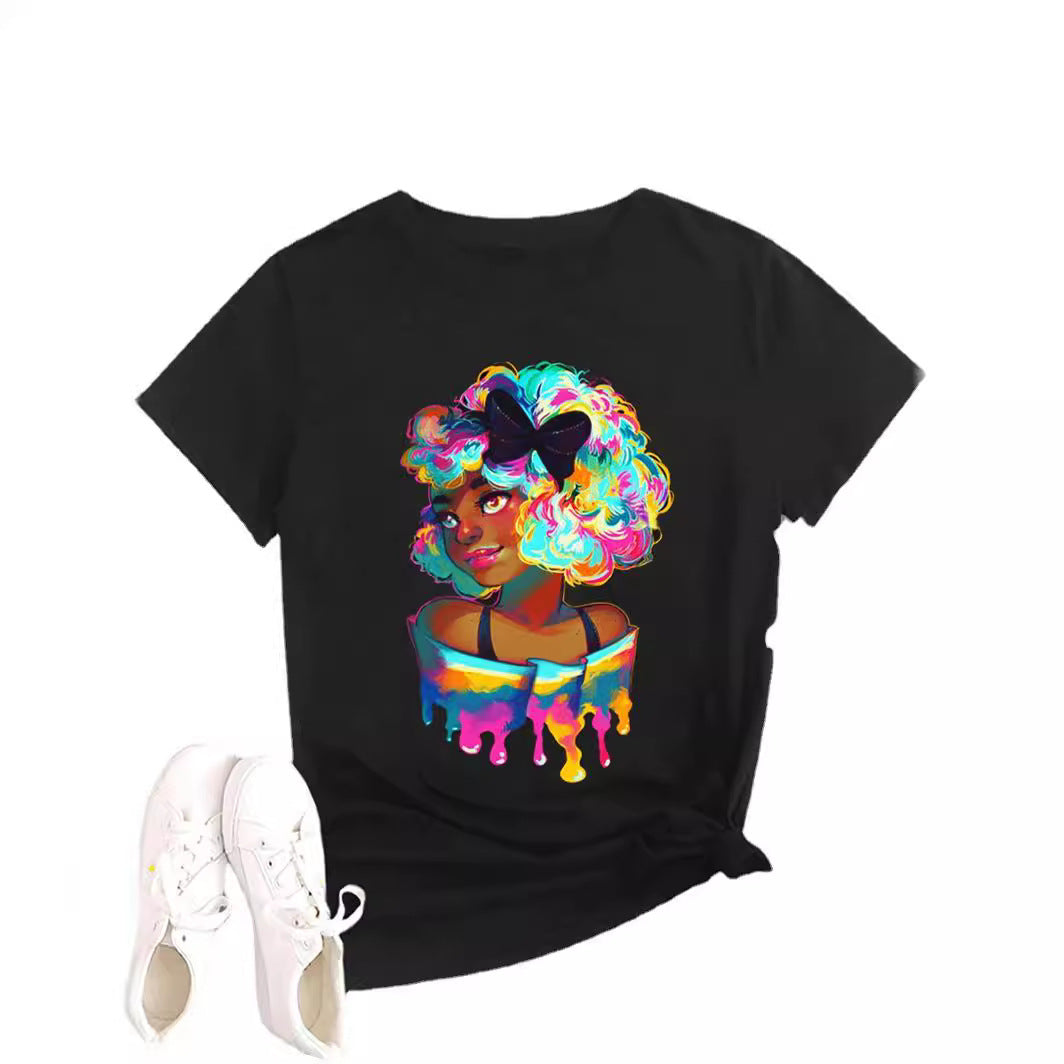 Printed Round Neck Tee
