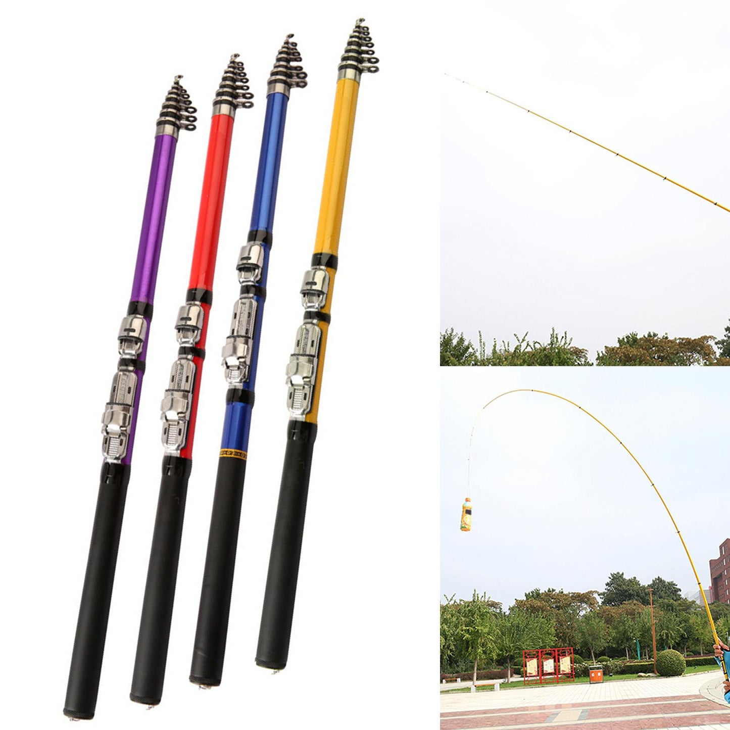 Fishing Rod Carp Fishing Plastics Telescopic Fishing Rod