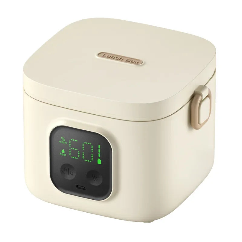 Rechargeable Water-Free Heating On-The-Go Lunch Box