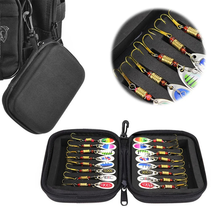 Metal Spoon Spinner Fishing Lure 16pcs Set Spoonbait Crankbaits Fishing Wobblers
