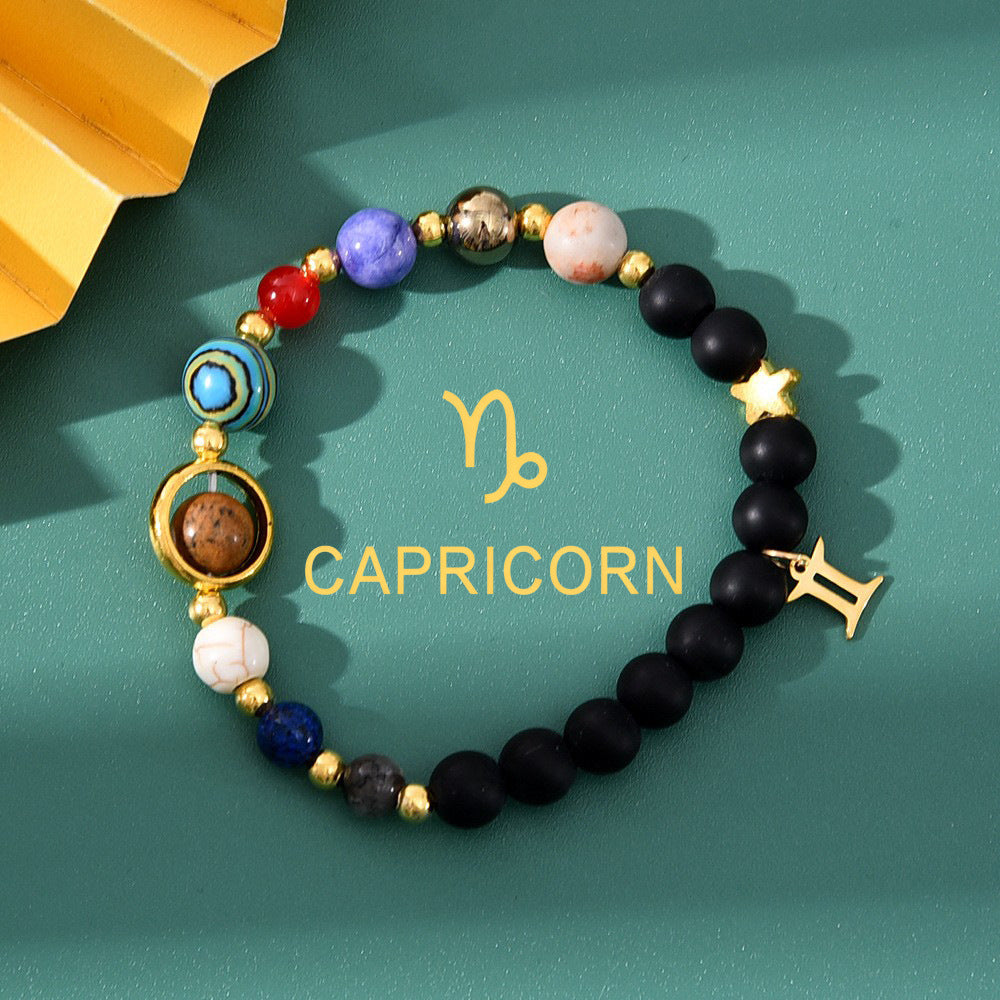 Natural Stone Beaded Tiger Eye Choose your Zodiac Sign | Attract Abundance Bracelet