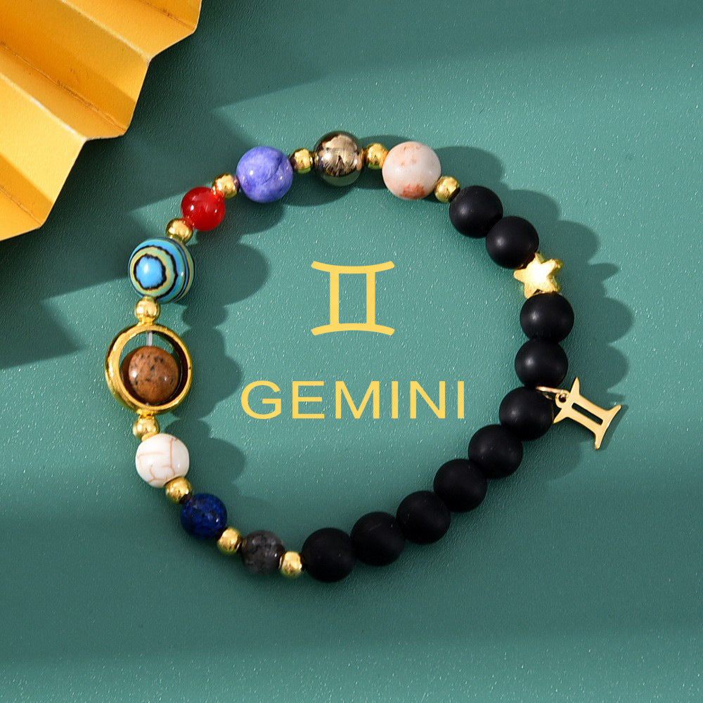 Natural Stone Beaded Tiger Eye Choose your Zodiac Sign | Attract Abundance Bracelet