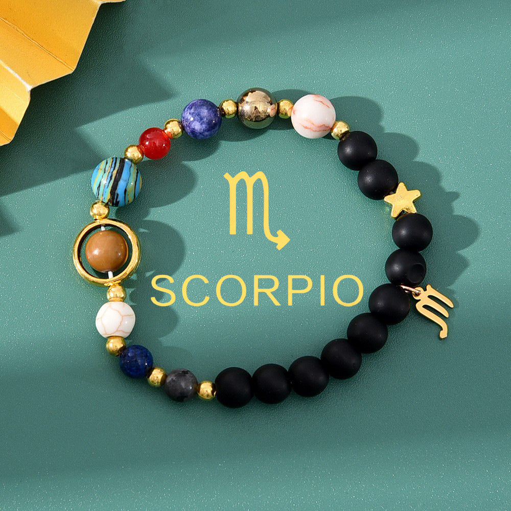 Natural Stone Beaded Tiger Eye Choose your Zodiac Sign | Attract Abundance Bracelet