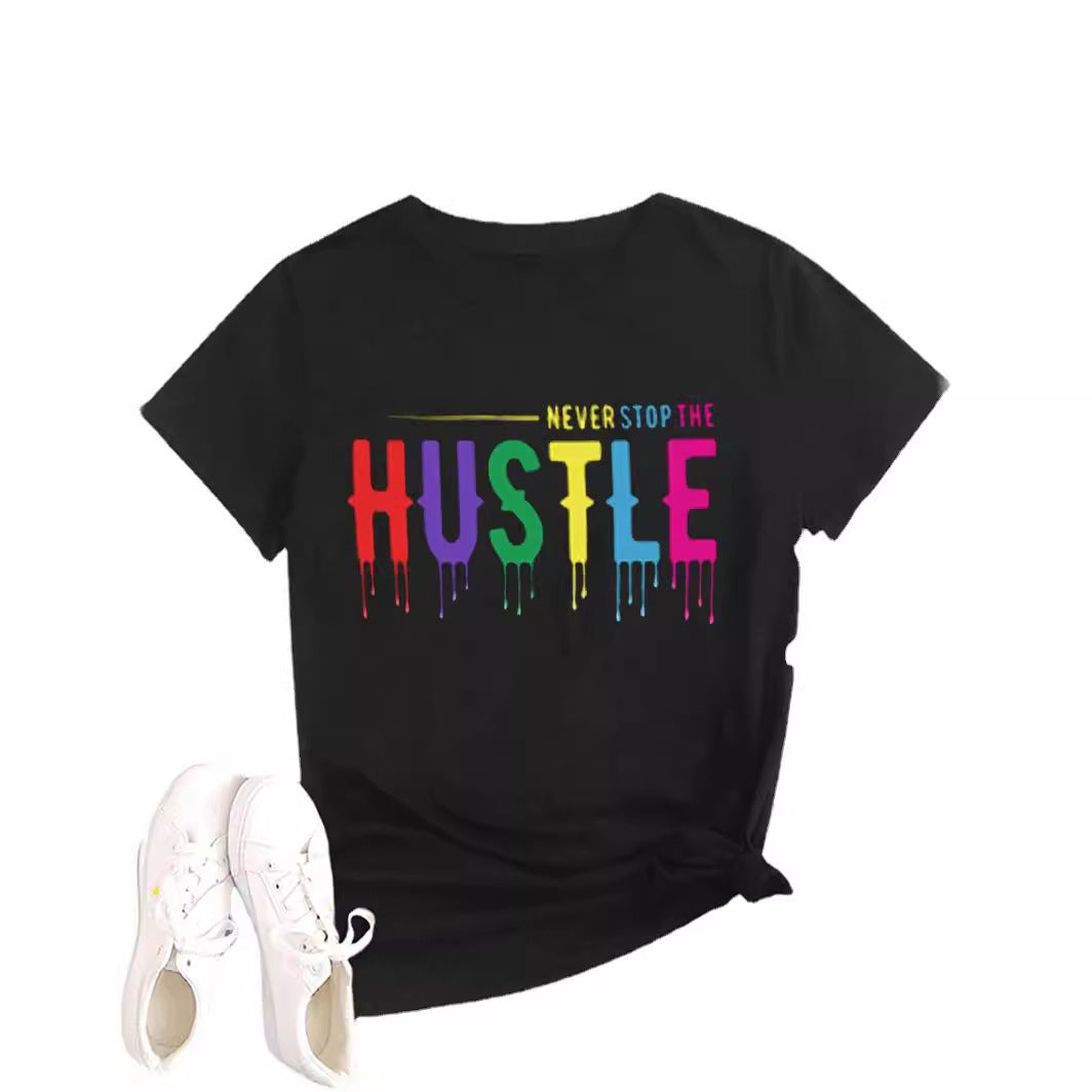 Printed Round Neck Crewneck Tee