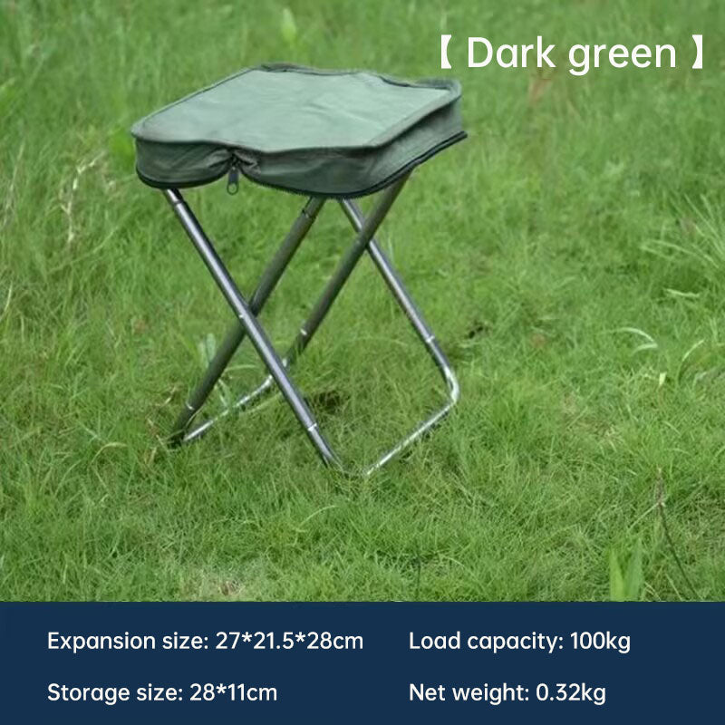 Aluminum Alloy Outdoor Folding Stool Camping Handbag Stool