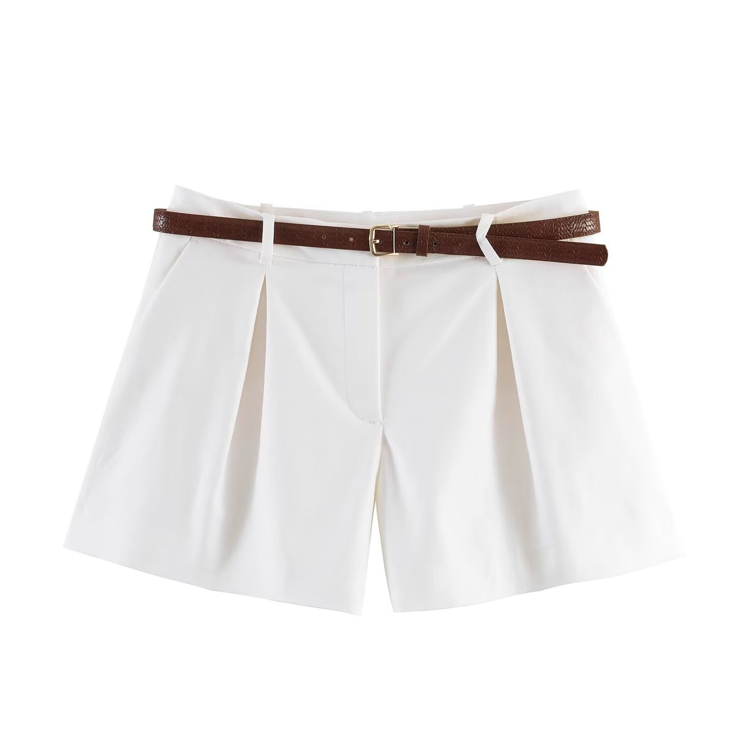 High Waisted with Waistband Casual Shorts