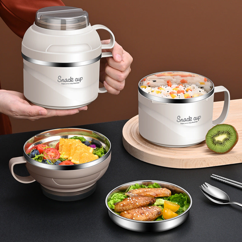Double-Layer Large-Capacity On-The-Go Lunch Box Bento Box