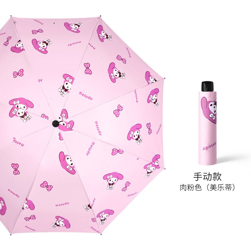 Fruit Umbrella with UV Protection - Sunscreen Automatic Triple Fold