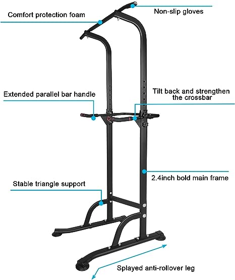 Adjustable Pull-Up & Dip Power Tower – Piryoung Shop